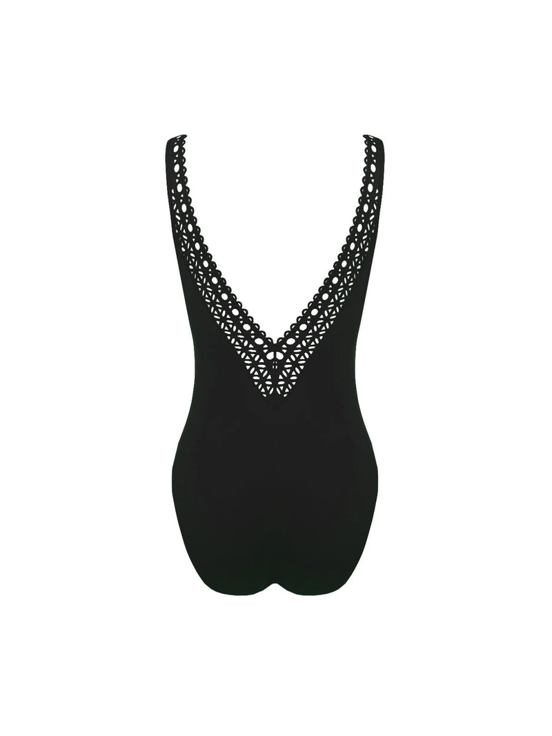 Lise Charmel Swimwear - Ajourage Couture Non Wire Plunge Swimsuit Noir