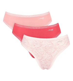 Sloggi - Go Crush High Leg Brief 3 Pack Light Combination