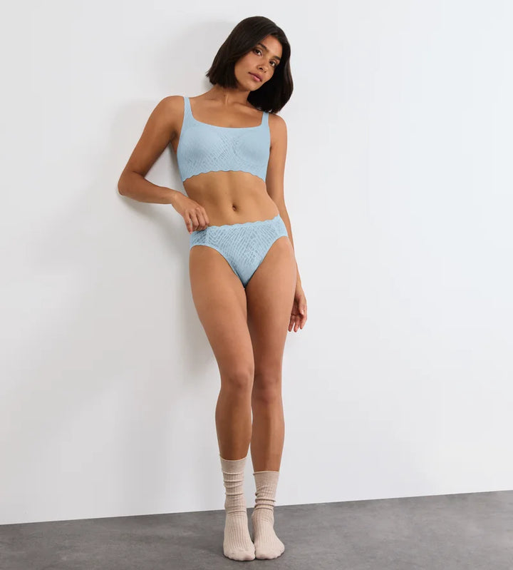 Sloggi - Zero Feel Bliss High Leg Brief Light Blue