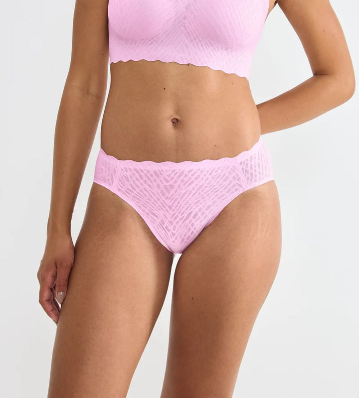 Sloggi - Zero Feel Bliss High Leg Brief Floral Pink