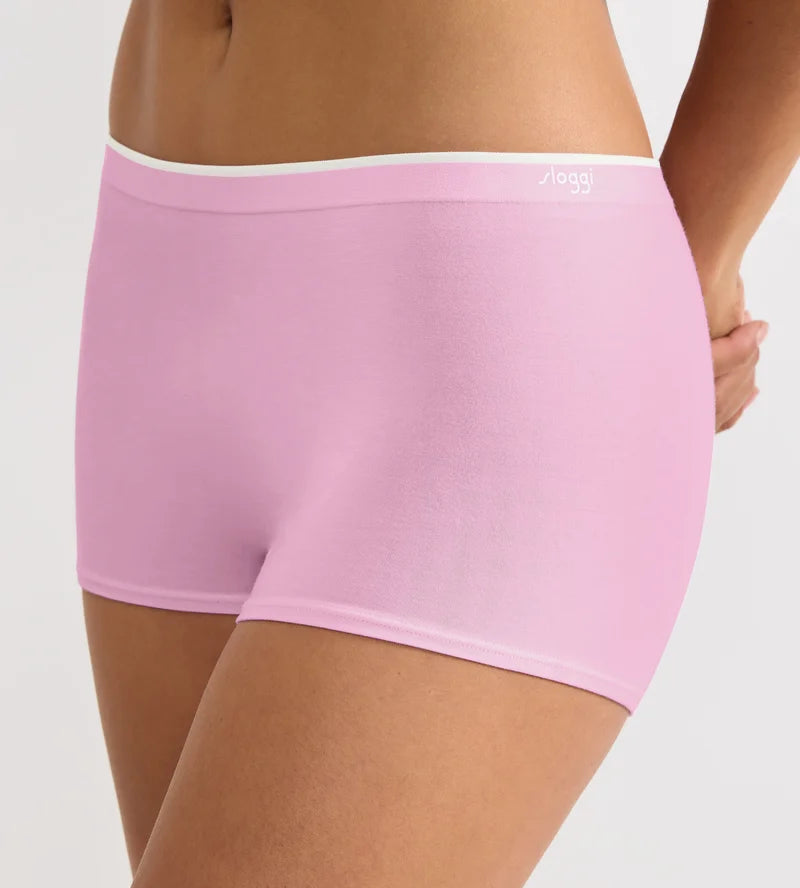 Sloggi - Go Sense Short 2P Floral Pink