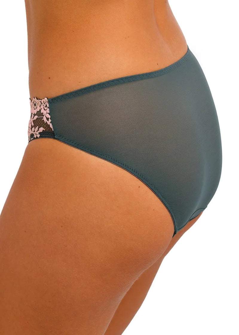 Wacoal - Embrace Lace Bikini Brief Dark Slate/Cloud Pink