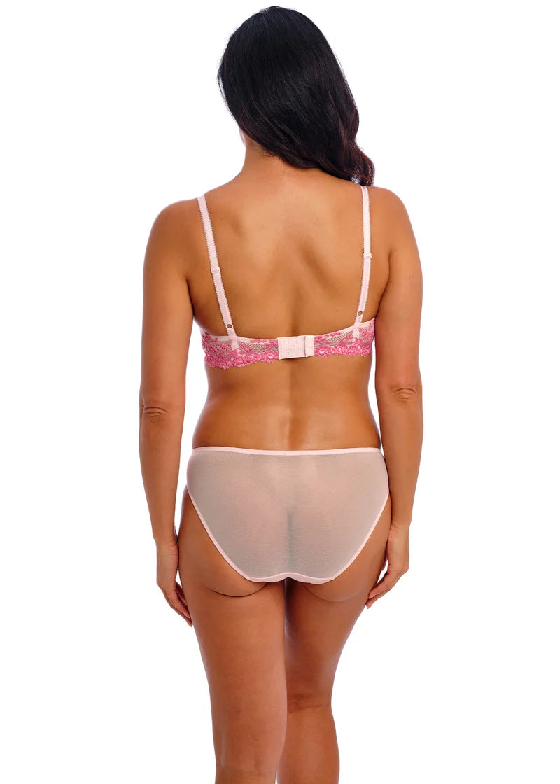 Wacoal - Embrace Lace Bikini Brief Ballet Slipper/Chateau Rose