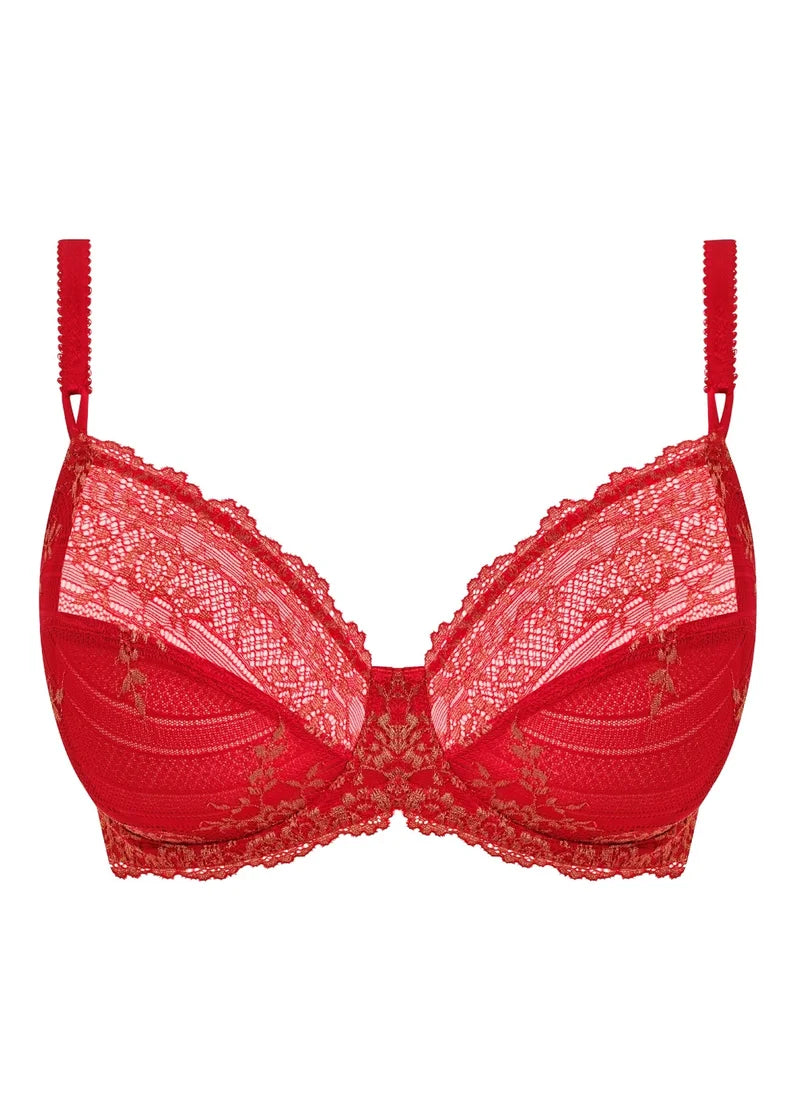 Wacoal - Embrace Lace Underwired Bra Grandalia Red/Rose Gold