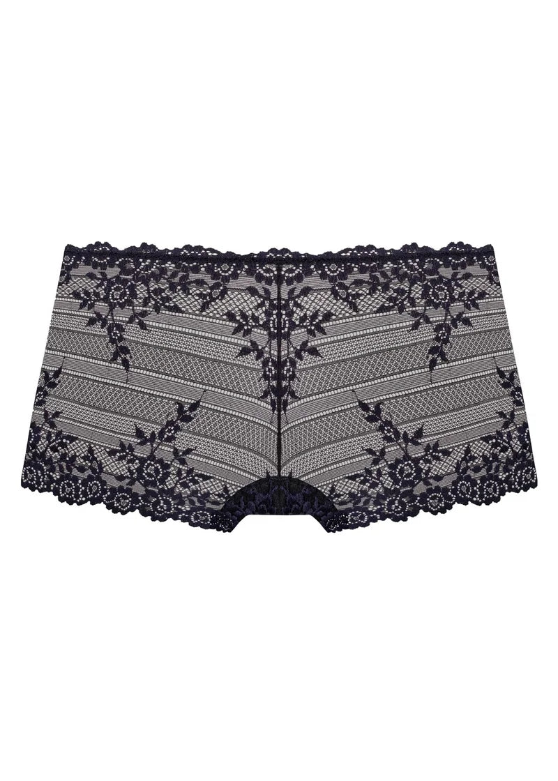 Wacoal - Embrace Lace Boy Short Black/Night Sky