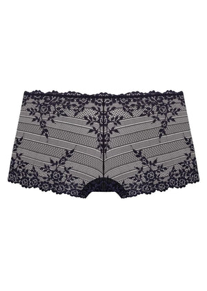 Wacoal - Embrace Lace Boy Short Black/Night Sky
