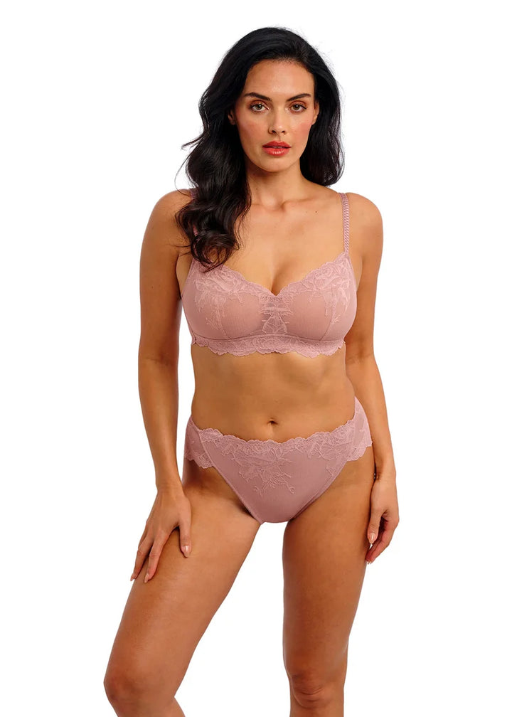 Wacoal - Vivid Attraction High Leg Brief Woodrose