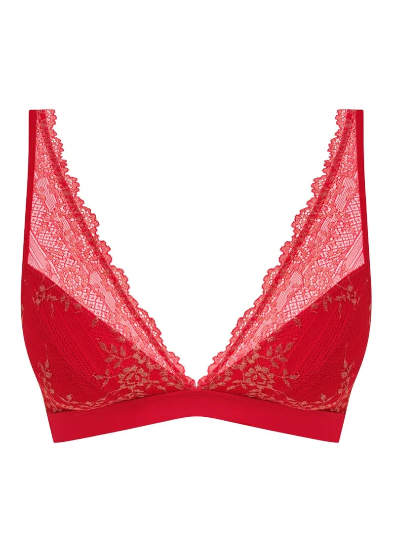 Wacoal - Embrace Lace Soft Cup Bra Grandalia Red/Rose Gold