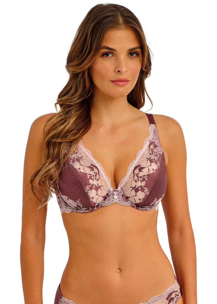 Wacoal - Modern Affair Underwired Plunge Bra Rose Brown/Cradle Pink