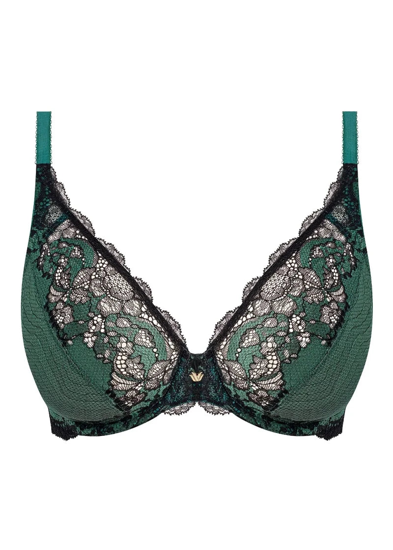 Wacoal - Modern Affair Underwired Plunge Bra Silver Pine/Black