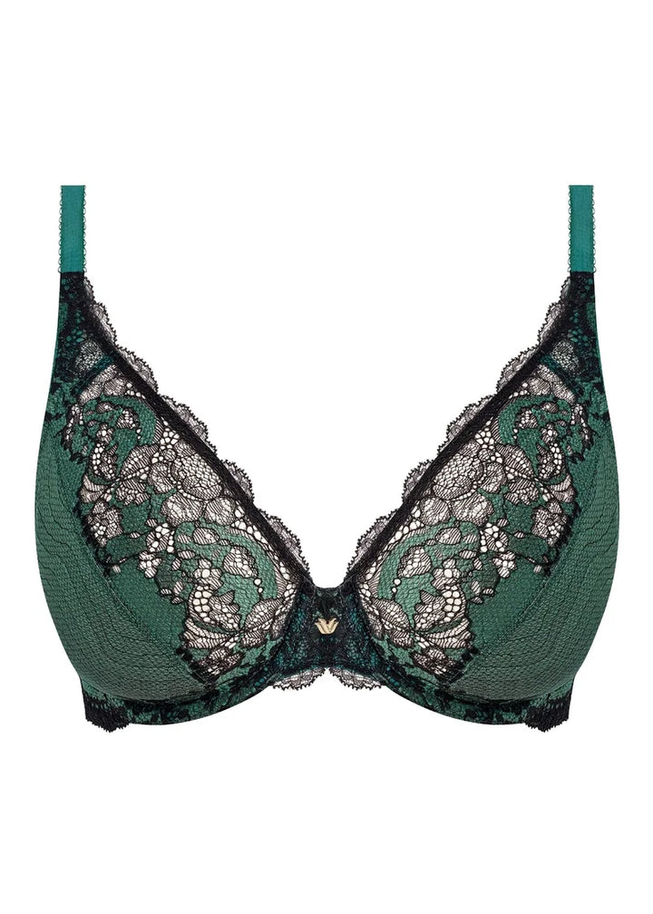 Wacoal - Modern Affair Underwired Plunge Bra Silver Pine/Black