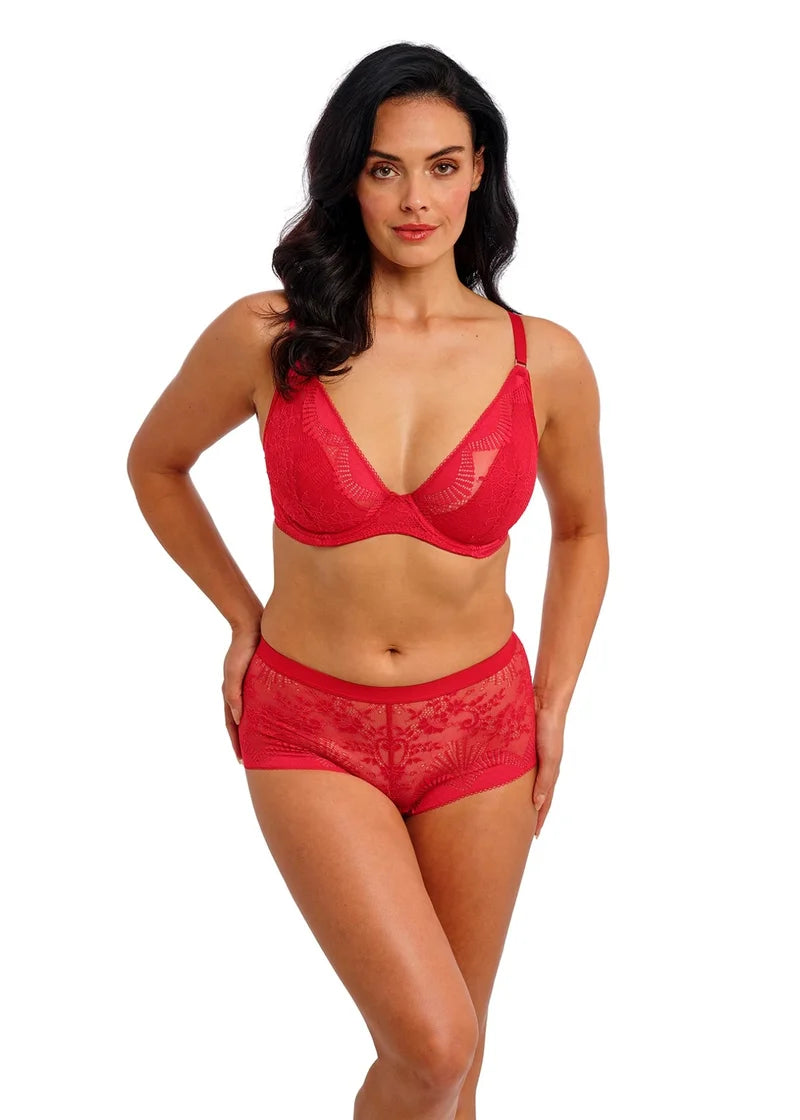 Wacoal - Sensu Lace Underwired Plunge Bra Salsa