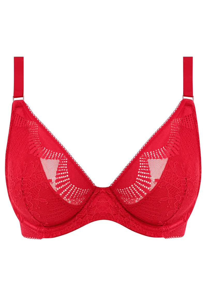 Wacoal - Sensu Lace Underwired Plunge Bra Salsa