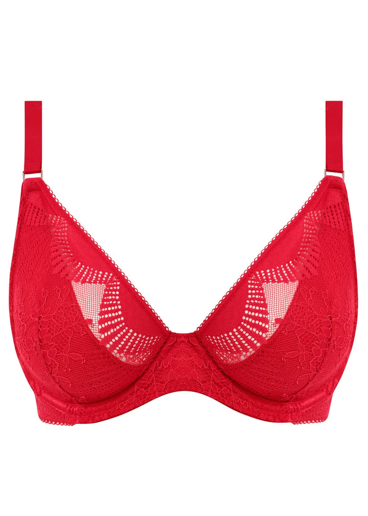 Wacoal - Sensu Lace Underwired Plunge Bra Salsa