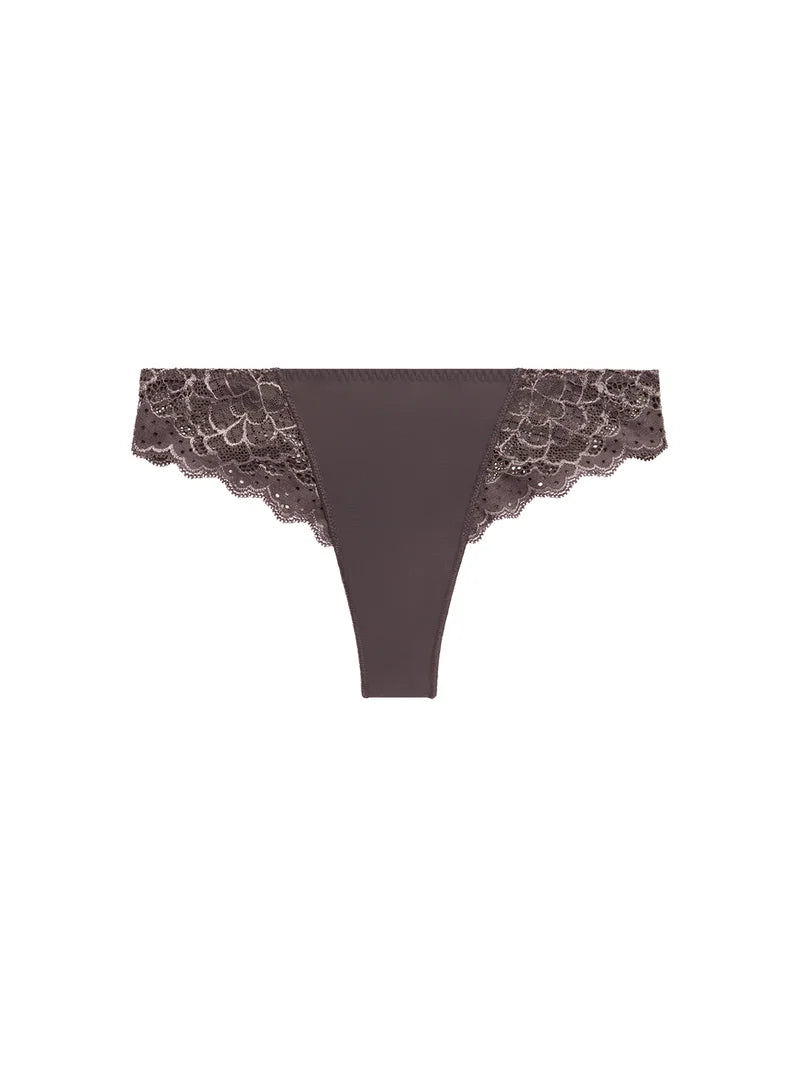 Simone Perele - Caresse Tanga Panty Graphite Grey