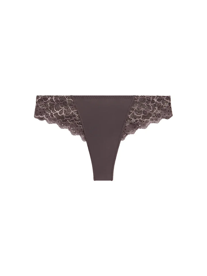 Simone Perele - Caresse Tanga Panty Graphite Grey