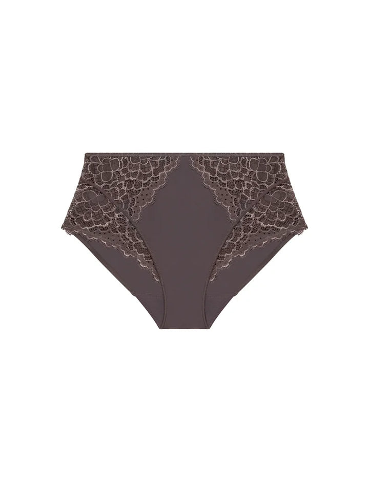 Simone Perele - Caresse High Waist Brief Panty Graphite Grey