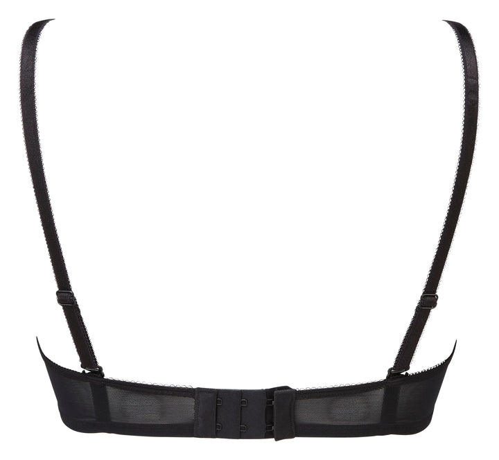 Gossard - 光面蕾絲透明模製胸罩黑色