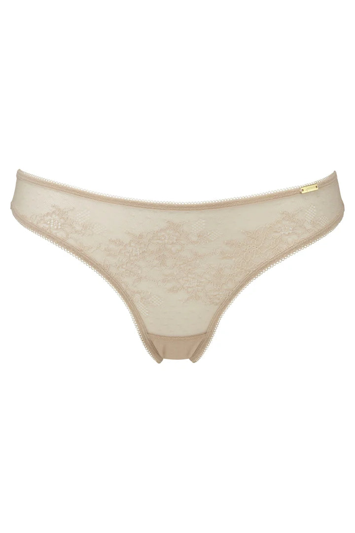 Gossard - Glossies Lace Thong Beige