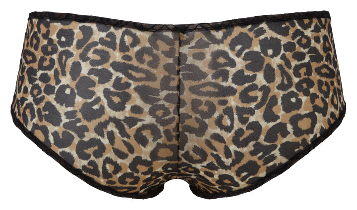 Gossard - Glossies Leopard Shorty Черный с леопардовым принтом