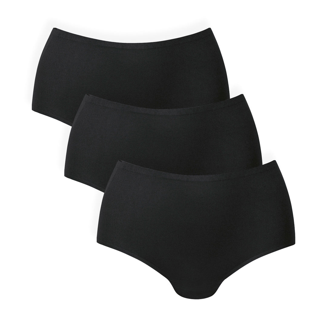 Anita - Essential High Waist+ 3er-Pack Schwarz