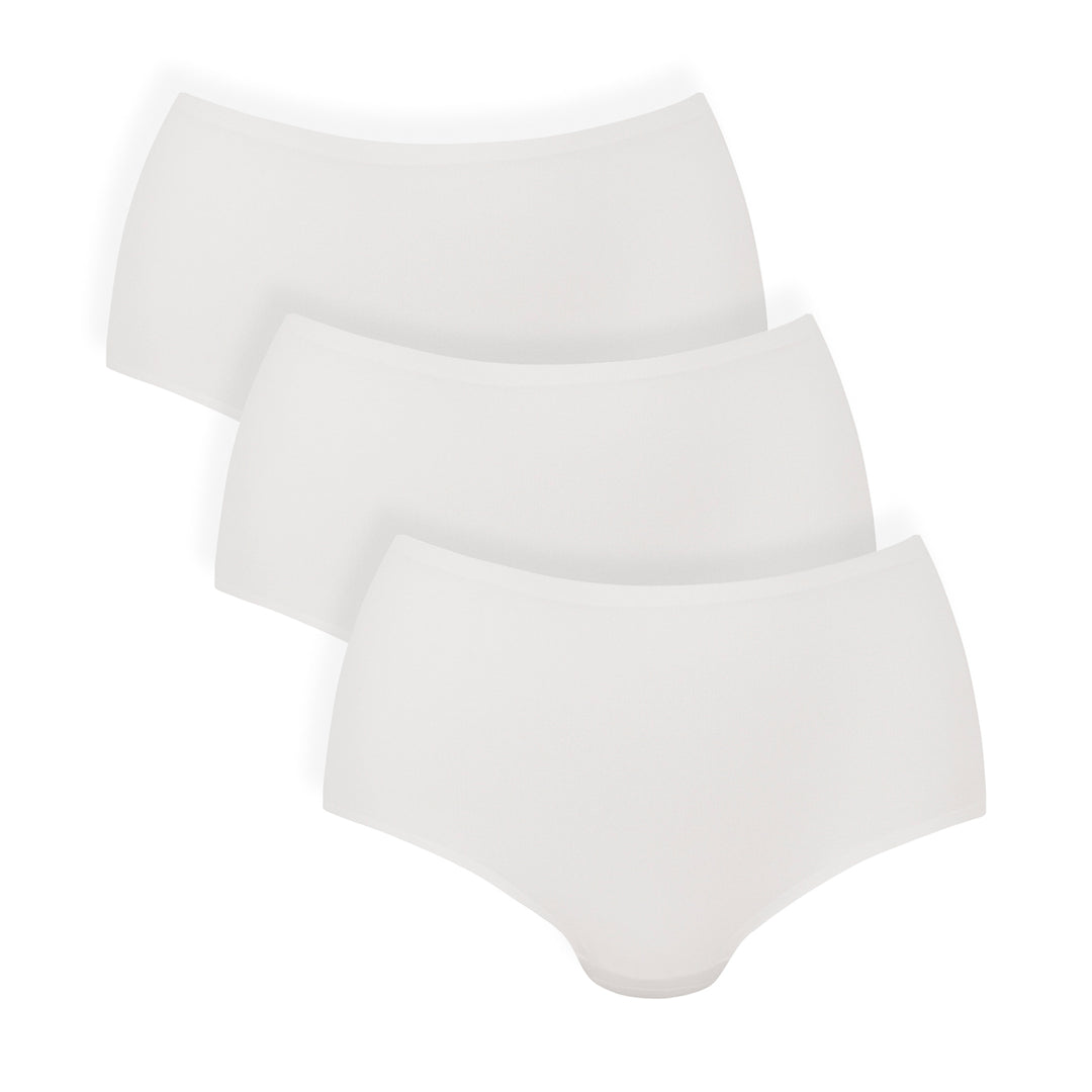 Anita - Essential cintura alta+ paquete de 3 blanco
