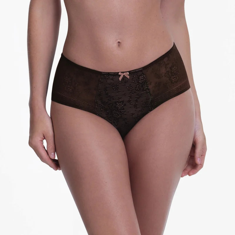 Rosa Faia - Fleur High Waist Briefs Chocolate