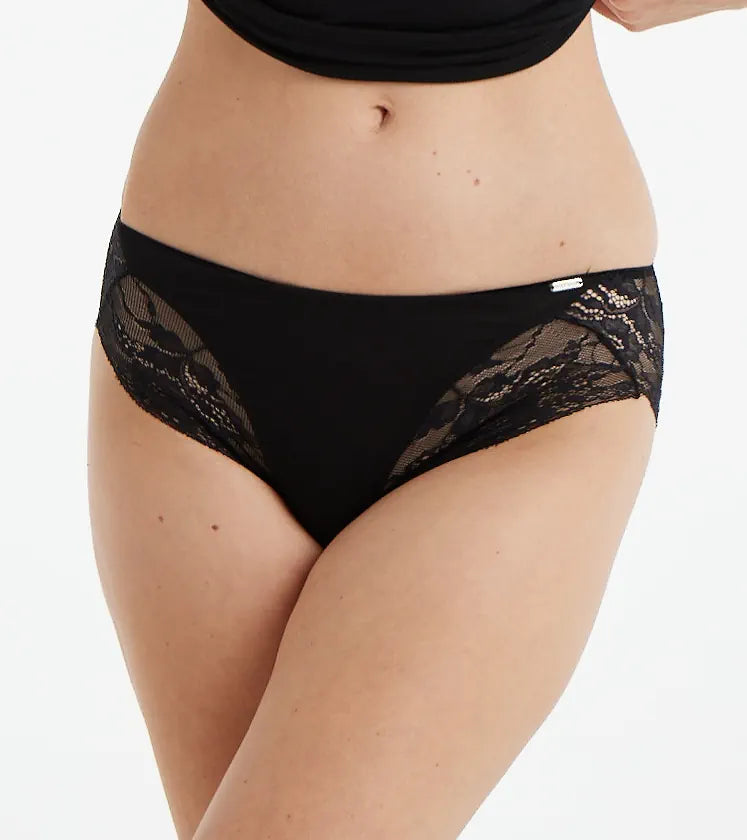 Blackspade - Comfort Classics Lace Maxi Brief Black