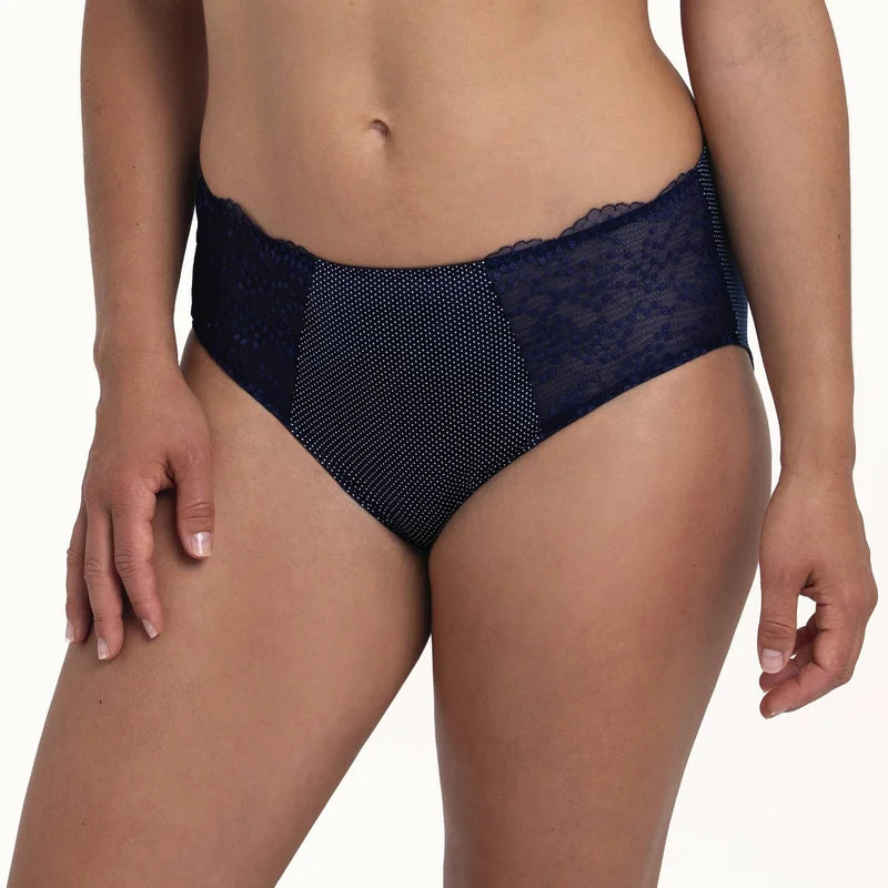 Anita - Orely High Waist Briefs Maritime Blue