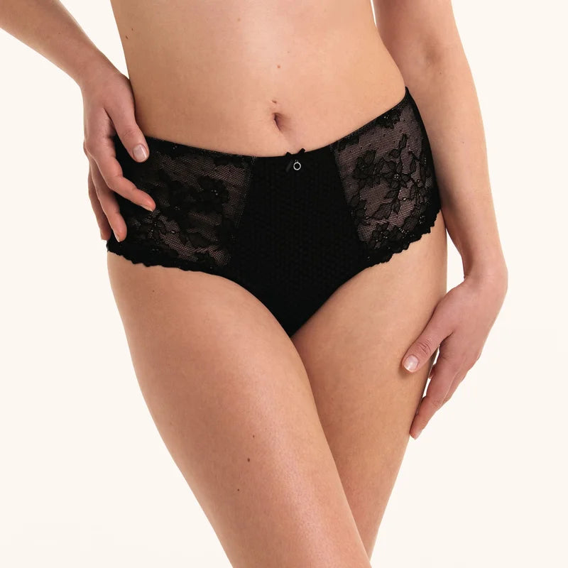 Rosa Faia - Eloise High Waist Briefs Plus Black