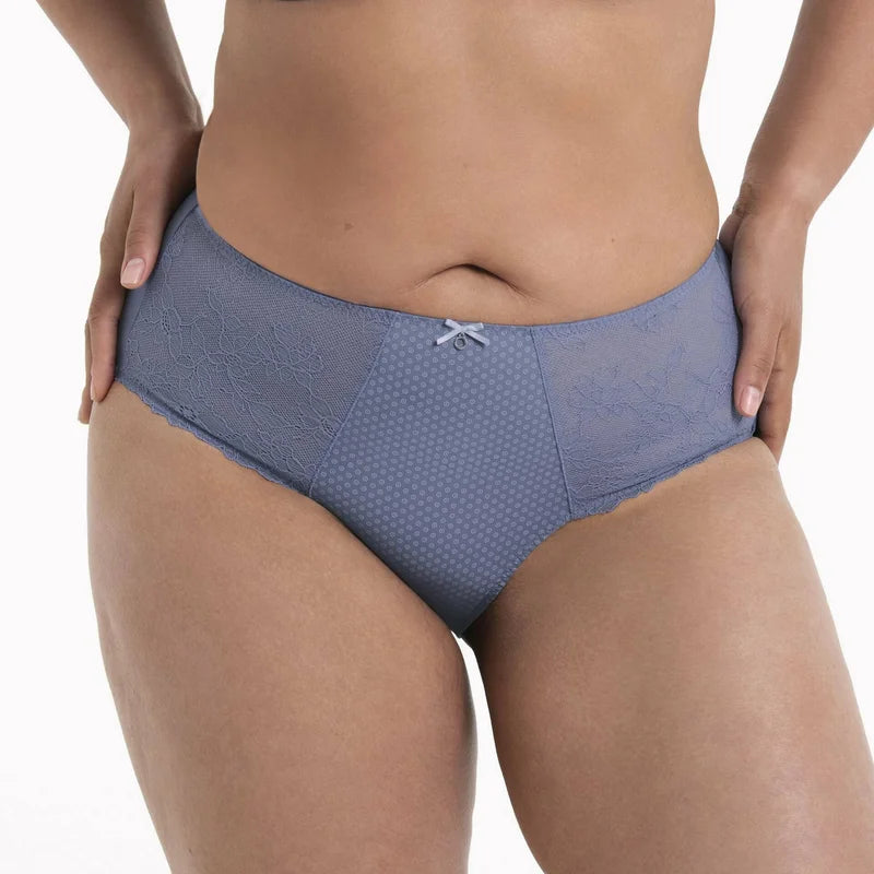 Rosa Faia - Eloise High Waist Briefs Plus Medium Blue