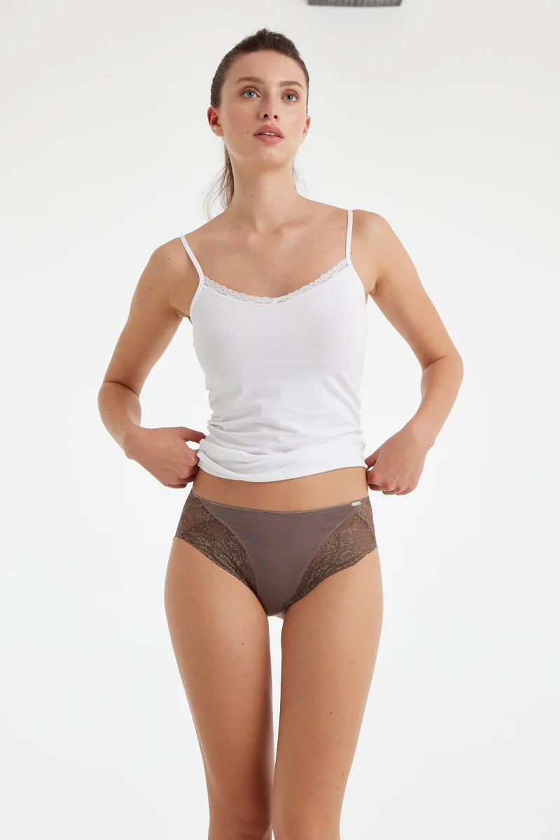 Blackspade - Comfort Classics Lace Maxi Brief Cacao