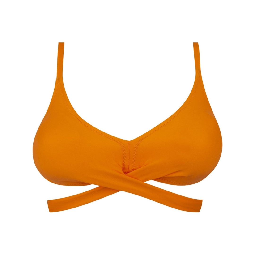 Antigel di Lise Charmel - La Chiquissima Bikini a triangolo in morbida schiuma Bikini a triangolo arancione Costume da bagno Antigel di Lise Charmel