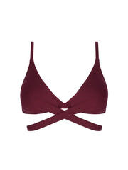 Antigel Swimwear by Lise Charmel - La Chiquissima Soft Padded Triangle Bikini With Ties Prune