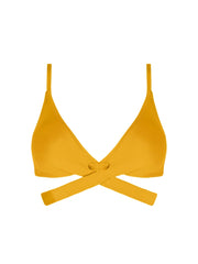 Antigel Swimwear by Lise Charmel - La Chiquissima Soft Padded Triangle Bikini With Ties Jaune Paille