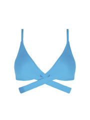 Antigel Swimwear by Lise Charmel - La Chiquissima Soft Padded Triangle Bikini With Ties Bleu Azur