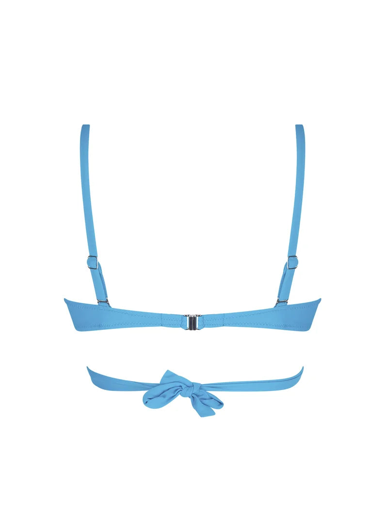 Antigel Swimwear by Lise Charmel - La Chiquissima Soft Padded Triangle Bikini With Ties Bleu Azur