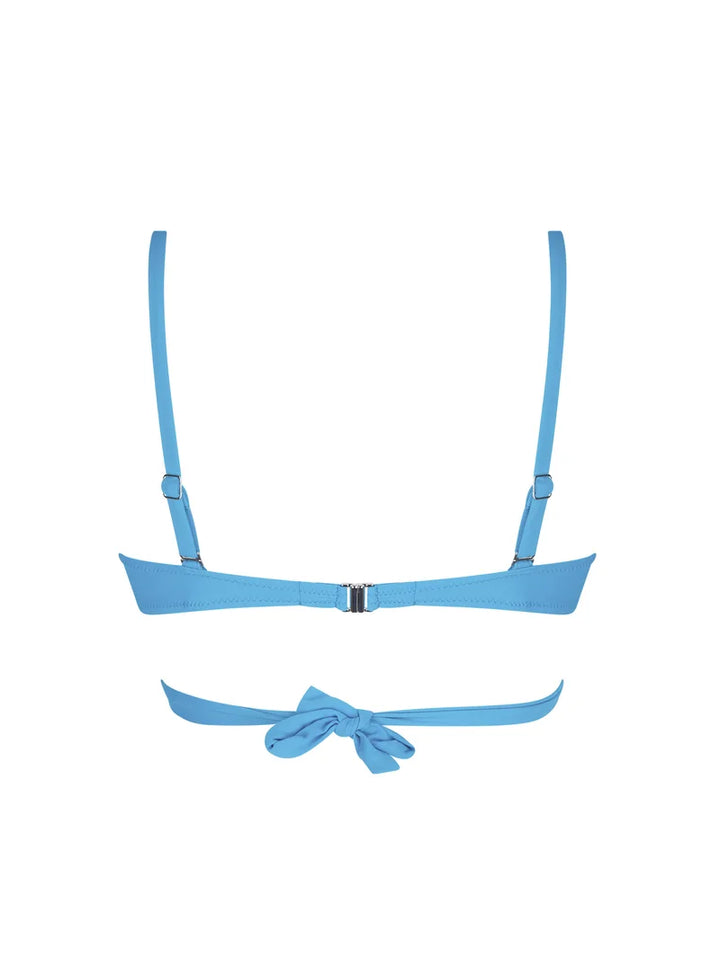 Antigel Swimwear by Lise Charmel - La Chiquissima Soft Padded Triangle Bikini With Ties Bleu Azur