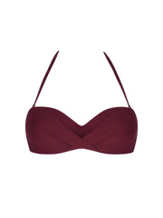Antigel Swimwear by Lise Charmel - La Chiquissima Padded Strapess Bandeau Bikini Prune