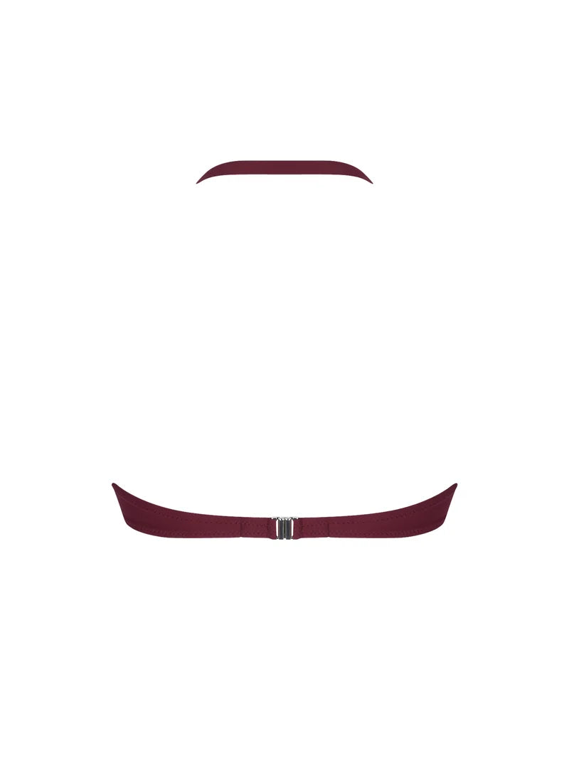 Antigel Swimwear by Lise Charmel - La Chiquissima Padded Strapess Bandeau Bikini Prune