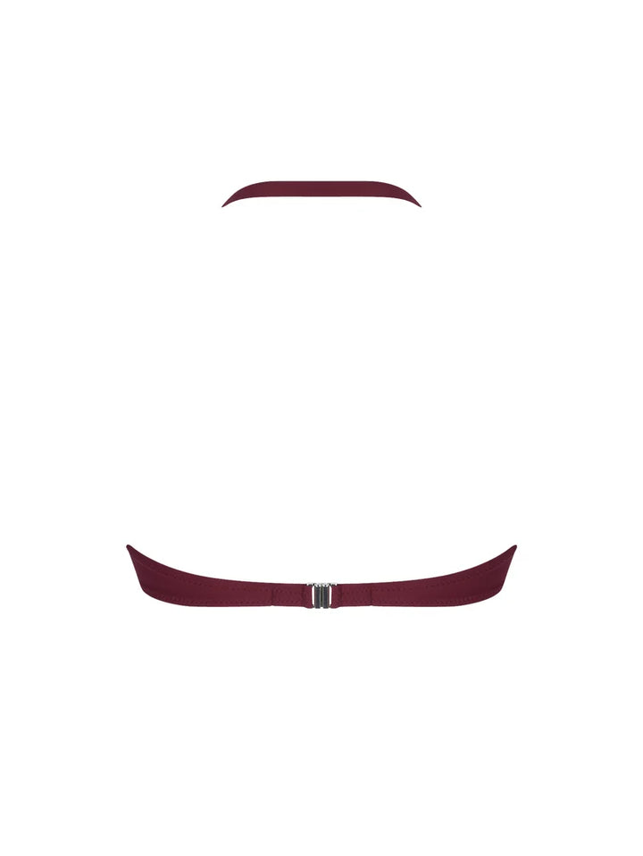 Antigel Swimwear by Lise Charmel - La Chiquissima Padded Strapess Bandeau Bikini Prune