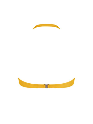 Antigel Swimwear by Lise Charmel - La Chiquissima Padded Strapess Bandeau Bikini Jaune Paille