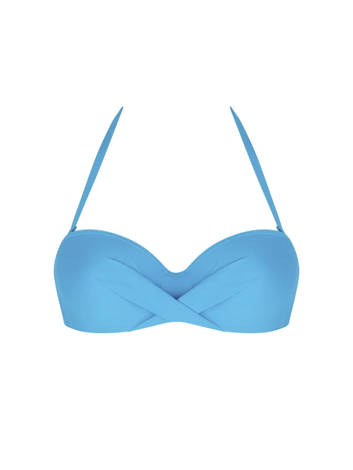 Antigel Swimwear by Lise Charmel - La Chiquissima Soft Bandeau Strapless Bikini Bleu Azur