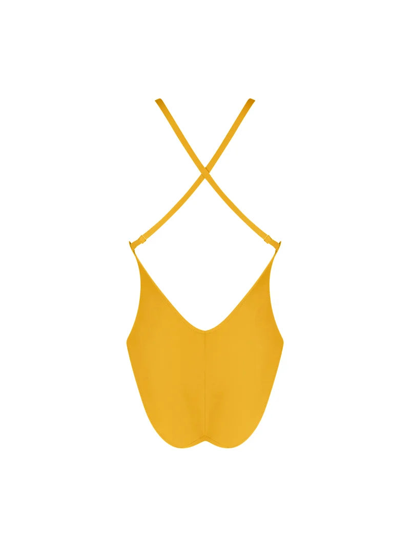 Antigel Swimwear by Lise Charmel - La Chiquissima Multi-Position Wireless Swimsuit Jaune Paille