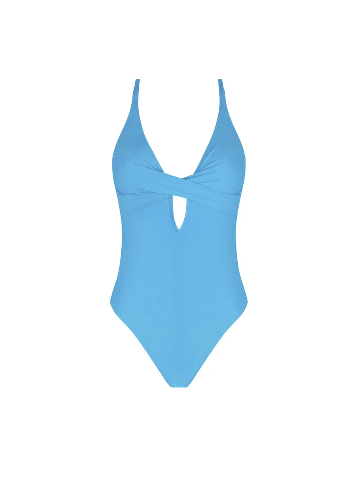 Antigel Swimwear by Lise Charmel - La Chiquissima Multi-Position Wireless Swimsuit Bleu Azur