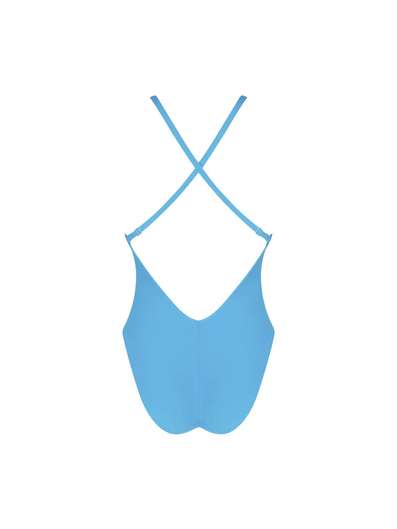 Antigel Swimwear by Lise Charmel - La Chiquissima Multi-Position Wireless Swimsuit Bleu Azur