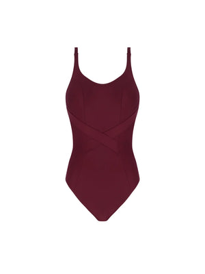 Antigel Swimwear by Lise Charmel - La Chiquissima Full Cup Underwired Swimsuit Prune