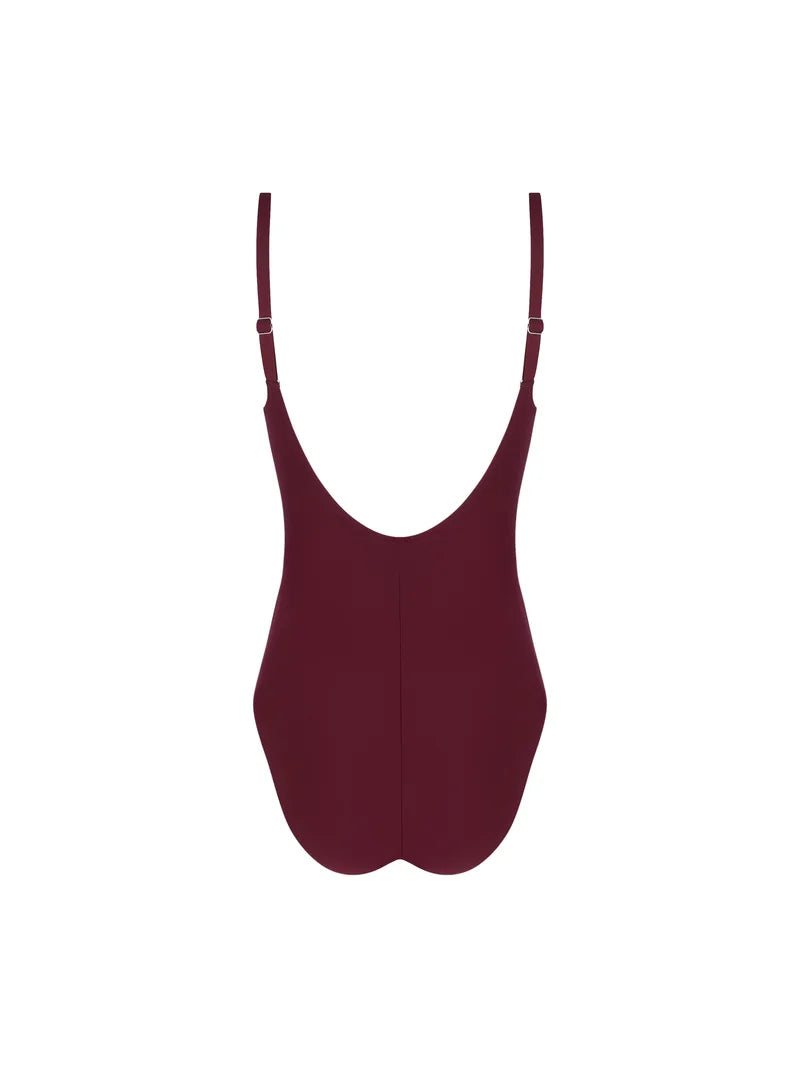 Antigel Swimwear by Lise Charmel - La Chiquissima Full Cup Underwired Swimsuit Prune
