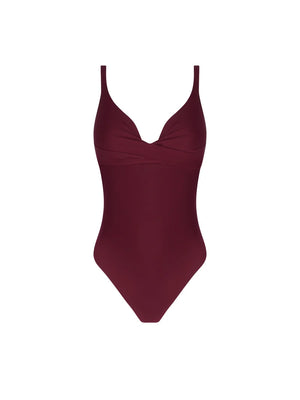 Antigel Swimwear by Lise Charmel - La Chiquissima Wireless Padded Swimsuit Prune
