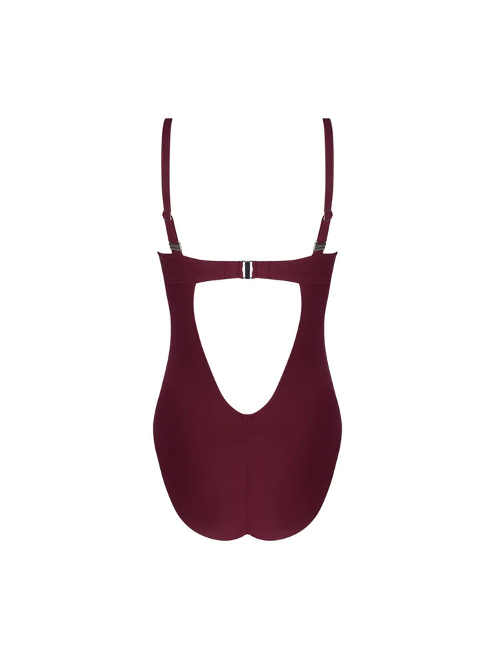 Antigel Swimwear by Lise Charmel - La Chiquissima Wireless Padded Swimsuit Prune